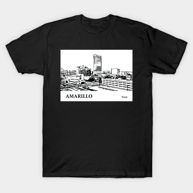 Amarillo - Texas T-Shirt by Lakeric